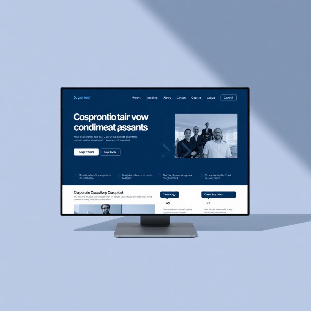 Corporate Consultancy website mockup