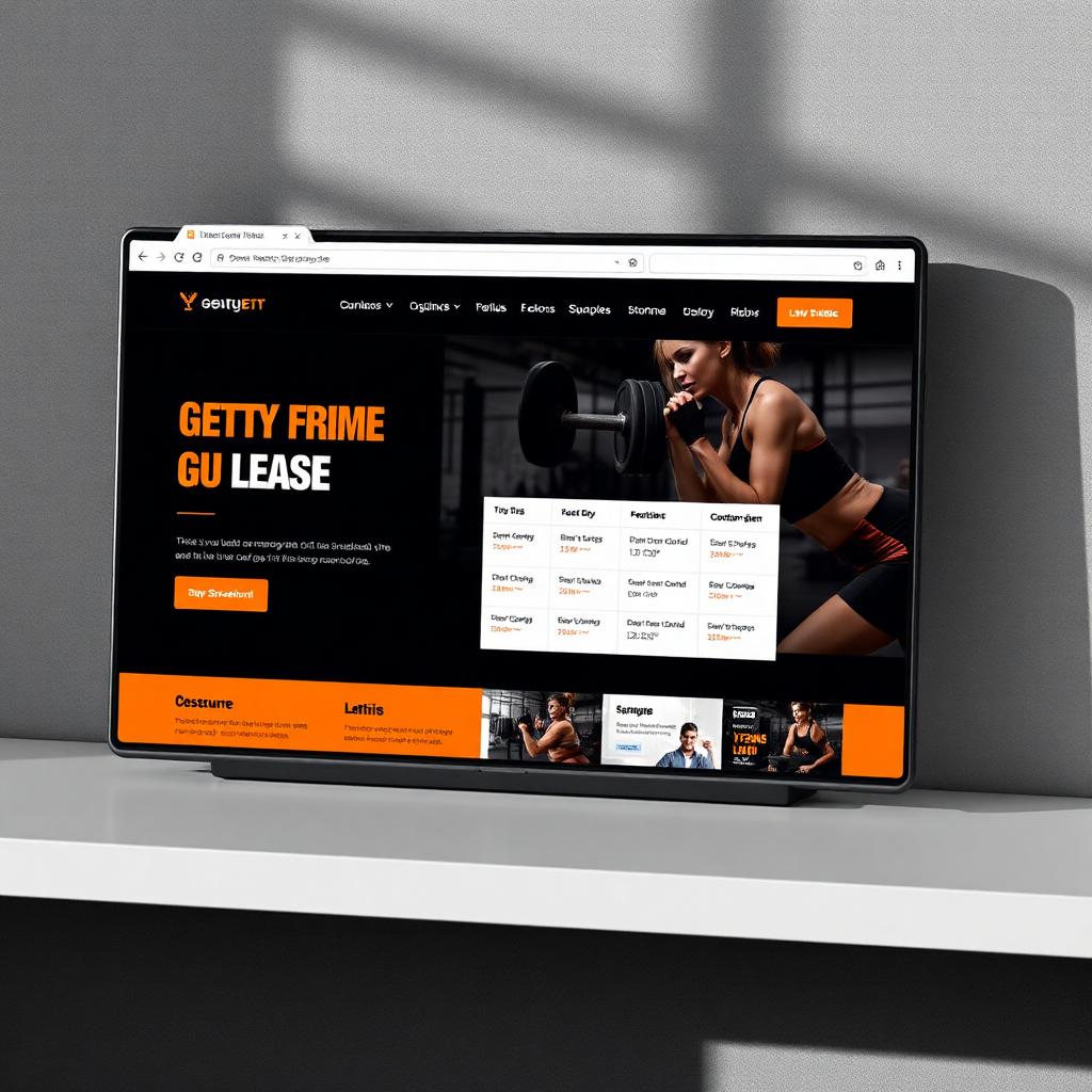 Iron Forge Fitness website mockup