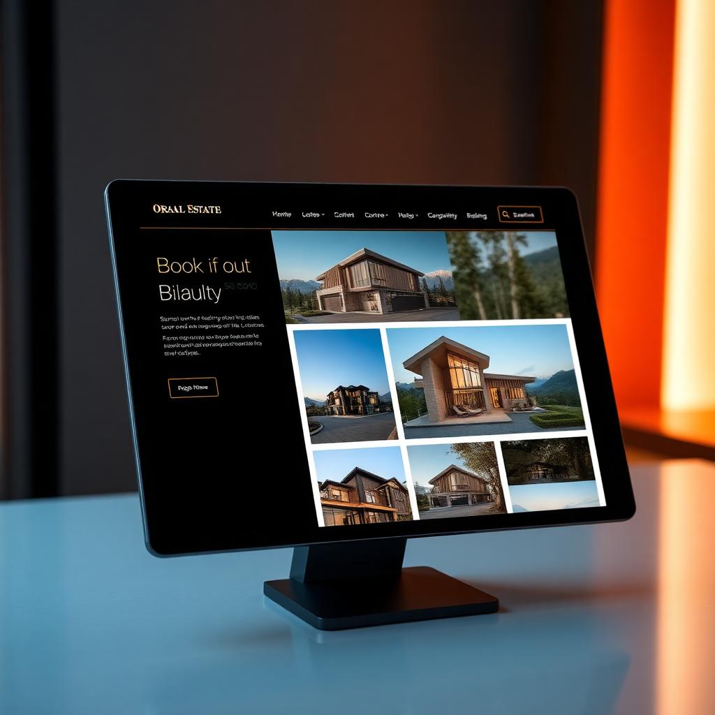 Prime Estates website mockup